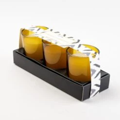 Dunelm Amber Set Of 3 Votive Candles -Decoration Store 30732411 alt02