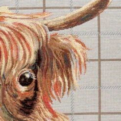 Dunelm Highland Cow Tapestry Cushion -Decoration Store 30737469 alt02