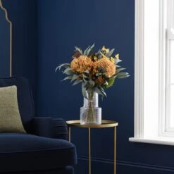 Dunelm Florals Forever Autumn Hydrangea And Eucalyptus Bouquet