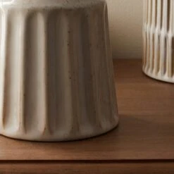 Dunelm Concave Vase Cream 17cm 6 Dunelm Concave Vase Cream 17cm -Decoration Store 30749618 alt02