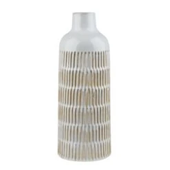 Dunelm Concave Cream Vase 40cm -Decoration Store 30751228 alt03