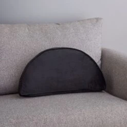 Dunelm Half Moon Velour Cushion