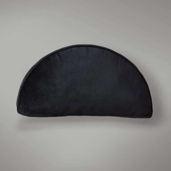 Dunelm Half Moon Velour Cushion 2 Dunelm Half Moon Velour Cushion - Image 2