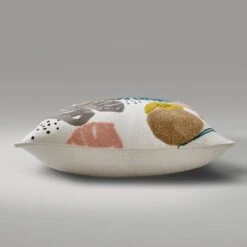 Dunelm Embroidered Tropical Leaf Cushion -Decoration Store 30751253 alt03