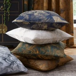 Dunelm Crane Navy Cushion -Decoration Store 30751805 alt08