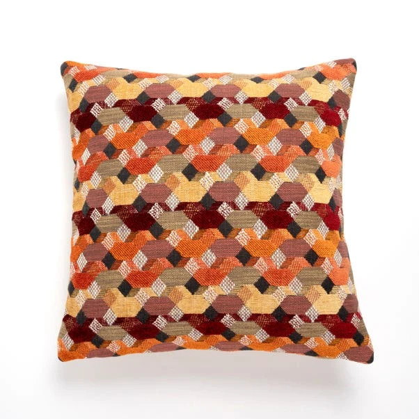 Dunelm Jacquard Geo Cushion Cover 1 Dunelm Jacquard Geo Cushion Cover