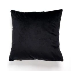 Dunelm Curves Cut Velvet Geometric Black Cushion -Decoration Store 30752034 alt03