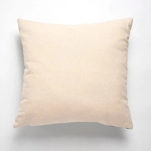 Dunelm Palm Leaf Tapestry Teal Cushion 3 Dunelm Palm Leaf Tapestry Teal Cushion - Image 3