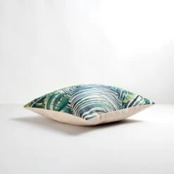 Dunelm Palm Leaf Tapestry Teal Cushion 8 Dunelm Palm Leaf Tapestry Teal Cushion -Decoration Store 30752043 alt04