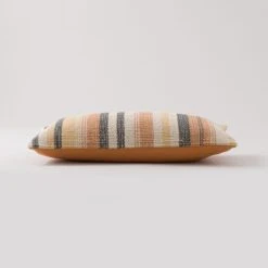 Dunelm Alvaro Orange Cotton Stripe Cushion -Decoration Store 30752176 alt04