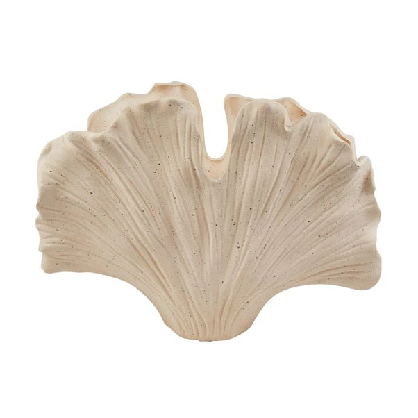 Dunelm Gingko Shell Vase Cream 32cm 4 Dunelm Gingko Shell Vase Cream 32cm - Image 4