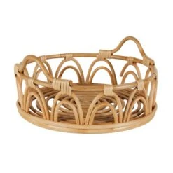 Dunelm Scalloped Bent Cane Tray 30cm -Decoration Store 30753420 alt03