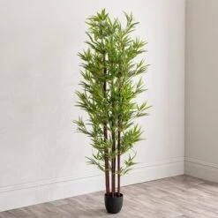 Dunelm Artificial Black Stem Bamboo Tree 180cm 8 Dunelm Artificial Black Stem Bamboo Tree 180cm -Decoration Store 30754633 alt03