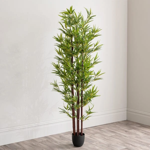 Dunelm Artificial Black Stem Bamboo Tree 180cm 4 Dunelm Artificial Black Stem Bamboo Tree 180cm - Image 4