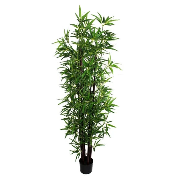 Dunelm Artificial Black Stem Bamboo Tree 180cm 5 Dunelm Artificial Black Stem Bamboo Tree 180cm - Image 5
