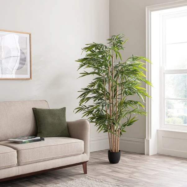 Dunelm Artificial Natural Bamboo Tree 180cm 1 Dunelm Artificial Natural Bamboo Tree 180cm