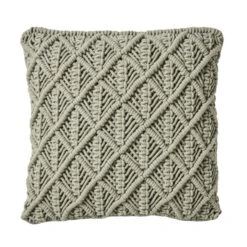 Dunelm Macrame Lilypad Cushion
