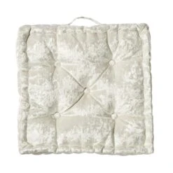 Dunelm Crushed Velour Square Floor Cushion