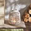 Dunelm White Lantern 25cm