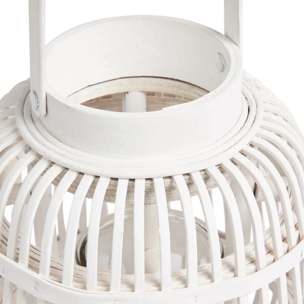 Dunelm White Lantern 25cm 4 Dunelm White Lantern 25cm - Image 4