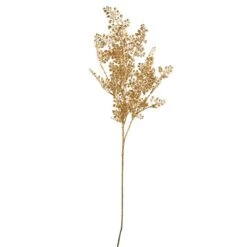 Dunelm Pack Of 12 Artificial Gold Maidenhair Fern -Decoration Store 30764962 alt03