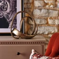 Dunelm Luxe Traveller Ornament Bronze 28cm