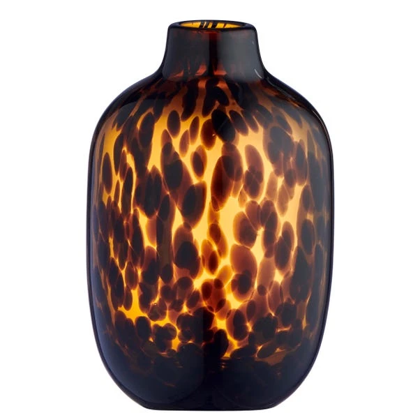 Dunelm Luxe Travel Tortoiseshell Glass Vase 26cm 3 Dunelm Luxe Travel Tortoiseshell Glass Vase 26cm - Image 3