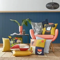 Dunelm Cat Printed Cushion -Decoration Store 30766427 alt09