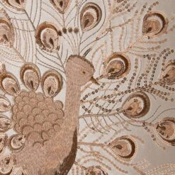 Dunelm Peacock Sequin Champagne Cushion -Decoration Store 30766428 alt04