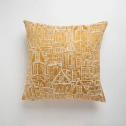 Dunelm Jacquard Houses Cushion
