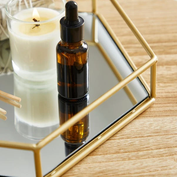 Dunelm Hexagonal Gold Tray 2 Dunelm Hexagonal Gold Tray - Image 2