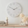 Churchgate Distressed Wooden 60cm Clock Cream