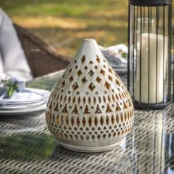 Cedar & Sage Mascalls Lantern Porcelain Grey
