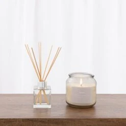 Dunelm Linen Diffuser And Candle Set