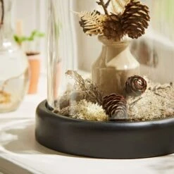 Dunelm Black Mango Wood Cloche -Decoration Store 30779657 alt03