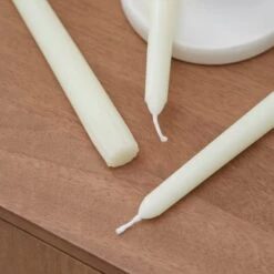 Dunelm Pack Of 10 Cream Taper Candles -Decoration Store 30788888 alt02