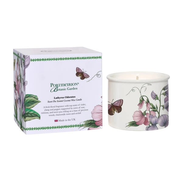 Portmeirion Botanic Garden Sweet Pea Wax Filled Candle 1 Portmeirion Botanic Garden Sweet Pea Wax Filled Candle