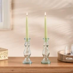 Dunelm Pack Of 2 Taper Candles 20cm