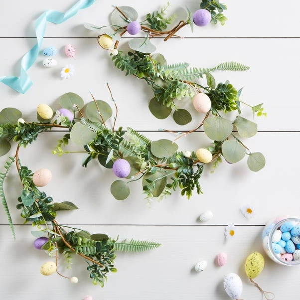Dunelm Easter Egg Floral Garland 1 Dunelm Easter Egg Floral Garland