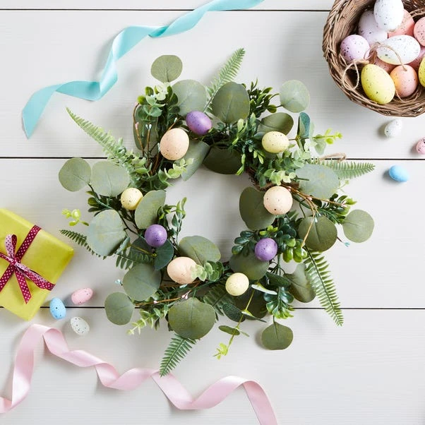 Dunelm Easter Egg Floral Wreath 1 Dunelm Easter Egg Floral Wreath