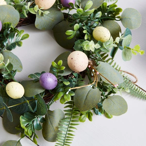 Dunelm Easter Egg Floral Wreath 2 Dunelm Easter Egg Floral Wreath - Image 2