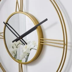 Dunelm Indoor Outdoor Luxe Gold Clock 60cm -Decoration Store 30792008 alt03