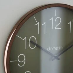 Indoor Outdoor Elements Olive Walnut Clock 41cm 8 Indoor Outdoor Elements Olive Walnut Clock 41cm -Decoration Store 30792013 alt03
