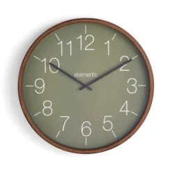 Indoor Outdoor Elements Olive Walnut Clock 41cm 9 Indoor Outdoor Elements Olive Walnut Clock 41cm -Decoration Store 30792013 alt04