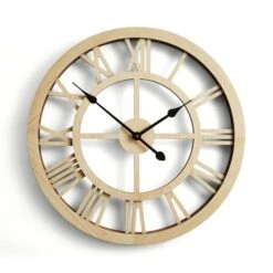 Dunelm Wood Effect Skeleton Clock 60cm 5 Dunelm Wood Effect Skeleton Clock 60cm -Decoration Store 30792014 alt02