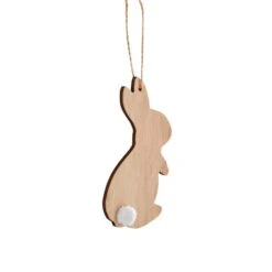 Dunelm Wooden Bunny Hanging Decoration -Decoration Store 30792506 alt02
