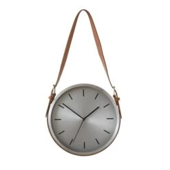 Dunelm Silver Metal Hanging Clock 30cm -Decoration Store 30792636 alt02