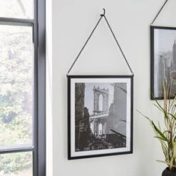 Dunelm Black Hanging Chain Photo Frame 10x12