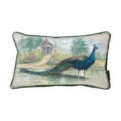 Kilburn_and_scott Aquarelle Peacock Cushion
