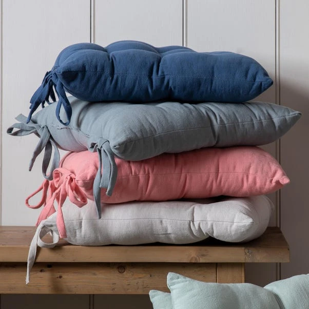 Simply Green Set Of 2 Simply Cotton Plain Seat Pads 2 Simply Green Set Of 2 Simply Cotton Plain Seat Pads - Image 2